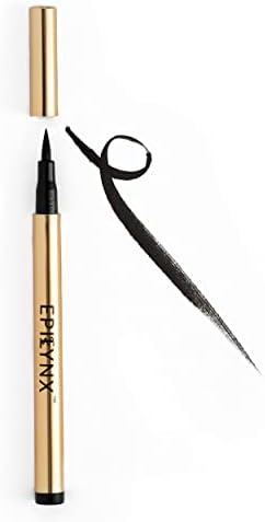 EPILYNX by Dr. Liia Long Lasting Waterproof Liquid Eyeliner with Precision Tip | Gluten and Allergen Free, Vegan Eyeliner Pencil |2mL| Blackest Black