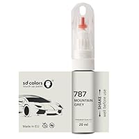 SD COLORS Peinture De Retouche Gris Lave LZ7L - 15 ML - Pinceau De Réparation Pour Rayures Et éclats - Code Couleur LZ7L - Gris Lave (juste La Peinture