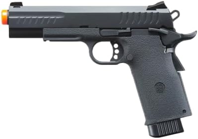 GoldenBall KJW Metal Slide KP-08 1911 CO2 Gas Blow Back Airsoft Pistol - Black