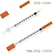 10 Pack 1ml/cc Syringes 31G 1/2 inch(12.7mm) Industrial Scientific Lab Supplies, Individually Sealed Package