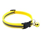 Pet Bell Collar Nylon Buckles Pet Supplies Accessories - Multicolor (Yellow)