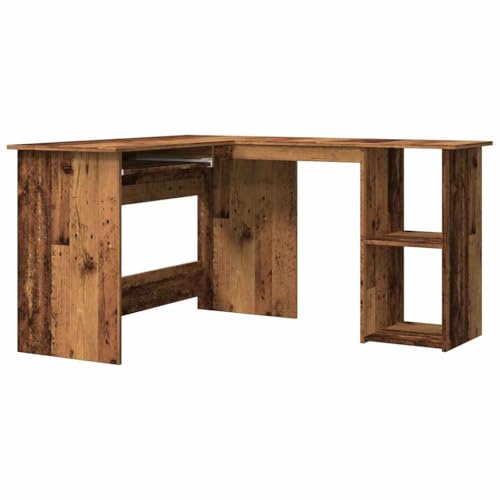 Bureau d'angle informatique gain de place en L pour optimiser les petits espaces