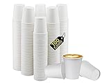 Smygoods 4 oz. White Paper Hot Cups, Disposable Paper Cups, Espresso Cups, 100 Count