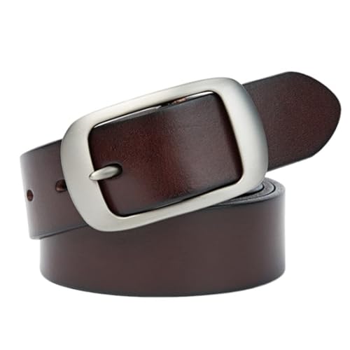 Ceinture fait main avec boucle à ardillon métal argenté pour pantalon denim