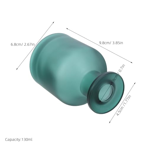Botella de vidrio verde sofisticada para difusores decorativos de lujo 3