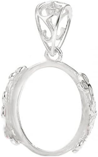 925 Sterling Silver DIY Pendant Charm Tray Cameo Base Settings fit 12x14/13x16/16x20mm Oval Cabochon DIY Pendant Necklace Making