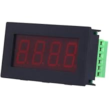 4Digit DC536V Serial Port Digital LED Panel Meter, PLC Display LED Serial Port Meter Communication for MODBUSRTU RS485