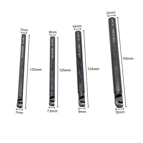 Kit 4 piezas barras de mandrinado SCLCR06 para torno miniatura 3