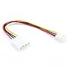 IDE Molex Large LP4 4Pin Power Supply to Floppy Drives Small SP4 4-pin Adapter Converter Power Cord Cord Compatible with Floppy Drive