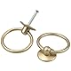 Changrongsheng 8 Stück Schublade Ring Griffe Antike Schubladengriffe Ziehen Ring Griffe Möbelknöpfe Vintage Schrank Zuggriffe für Küchenschrank Schrank Schubladen-Möbeldekoration, Retro Bronze