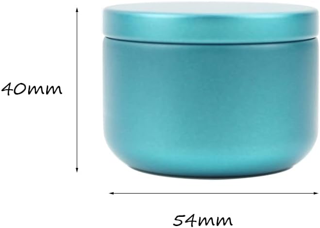 20 Pcs Tinplate Round Can Candle Tins with Lids DIY Making Candle Portable for Tea Coffee Herb Candy Chocolate Sugar Spices Candle (Dark Blue)