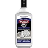 Weiman Silver Cream Cleaner 3-in-1, Anti-Tarnish Technology, Safely Clean, Polish, Shine & Restore, Removes & Prevent Tarnish, 8 Oz