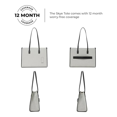 Image of MOKOBARA The Skye Tote Bag | Fits Upto 14 inch Laptop | Lightweight | Perfect For Work And Daily Use | Has Organizational Pockets And Laptop Sleeve | Made With Vegan Leather | For Women
