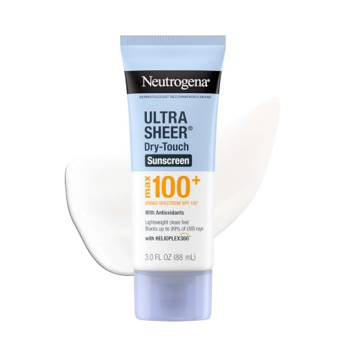 Neutrogena Ultra Sheer Dry Touch Sunscreen Lotion, Max SPF 100+, 3 fl. oz