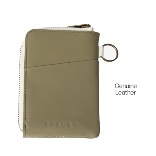 Portefeuille zippé en cuir Thread Wallets idée cadeau mixte - 4