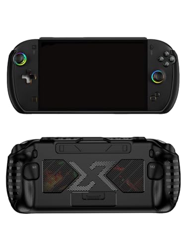 UYRUREL Compatible with OneXPlayer OneXFly Apex Handheld Game Console Soft TPU material shock-absorbing and anti drop protection soft shell Black