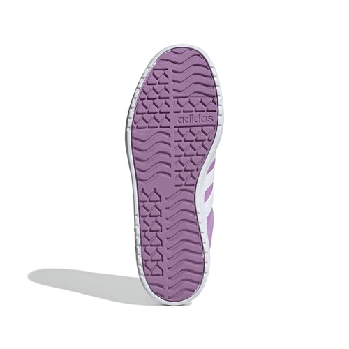 Image of adidas Womens Vl Court Bold Lace Up Sneakers Shoes Casual - Pink