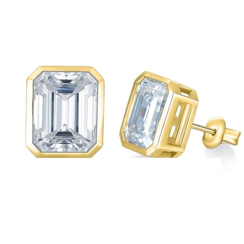 Moissanite 7ct et Argent 925 : boucles d'oreilles pendantes de mariage