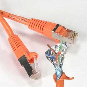 Cable Patch Cat5E FTP 75 pies Naranja