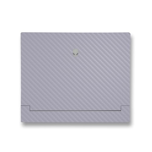 Image of MightySkins Carbon Fiber Skin Compatible with Alienware X14 R2 (2023) Full Wrap Kit - Solid Gray | Protective, Durable Textured Carbon Fiber Finish | Easy to Apply & Change Styles | Made in The USA