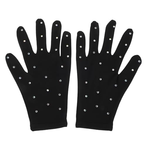 Guantes de patinaje antideslizantes para niñas: protección y brillo en el hielo