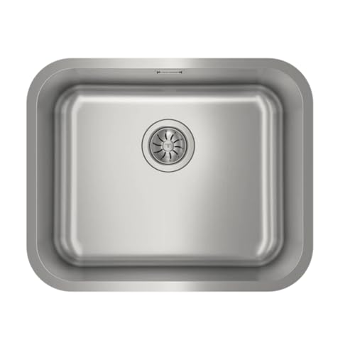 Teka Fregadero BET 50.40 PLUS 115010042 - Fregadero de acero inoxidable de una cubeta con tres formas de instalación