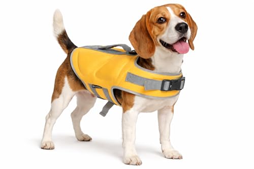 Lebensjacke Hund – Flamingo Swimmy Gelb (M)