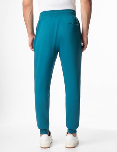 Image of FYLTR Men's Casual Straight Leg Joggers - Elasticated Waist with Drawstring | Zip Pockets | Solid Color | Winter Joggers for Men