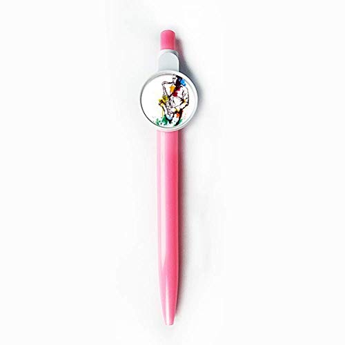 Stylo à bille rétractable bleu Aquarelle Street Man pour fournitures de bureau et fournitures scolaires
