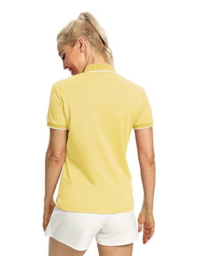 Hiverlay Women Golf Shirts Polo Shirts For Women Upf 50+ Lightweight Quick-Dry Collared Tennis Daily Shirts Work Tops Yellow Xs #TOP4