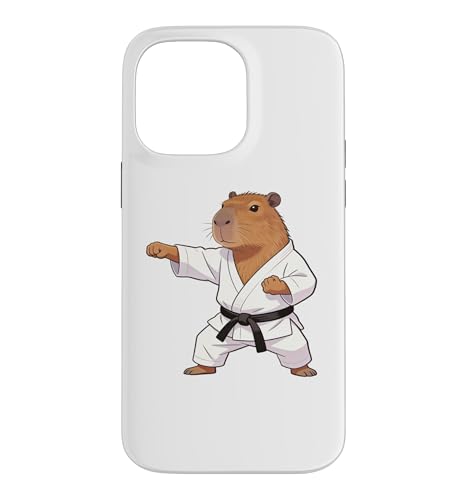 Funny Capybara doing Karate Samurai Ninja Capybara �X�}�z�P�[�X iPhone 14 Pro Max �p