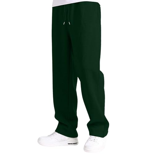 Boys Baggy Sweatpants Straight Wide Leg Open Bottom Casual Pants Elastic Waist Kids Athletic Joggers Pockets Sweat Pants4