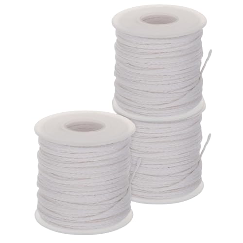 3 rollos de mechas de algodón trenzado para velas
