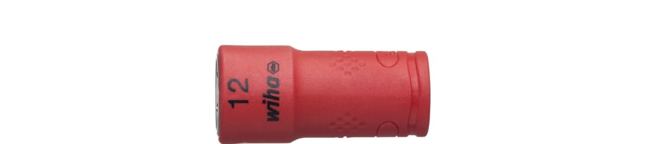 Wiha Inserto de llave de vaso aislado de hexágono exterior de 1/4" 12.0 mm (43097)