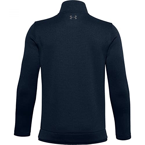Under Armour Boys Sweater Fleece 1/2 Zip , Academy Blue (408)/Pitch Gray , Youth Large #TOP28