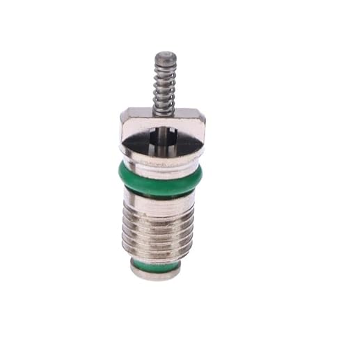 TRgqify-KM Kit de reparación de válvulas de Aire Acondicionado for automóvil, Repuesto Universal de núcleo de válvula de Aire Acondicionado de Alta y Baja presión(Green)