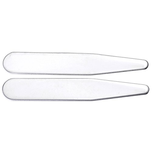 Jovivi 36Pc Stainless Steel Collar Stays In Clear Plastic Box For Mens Dress Shirt, Order The Sizes You Need (2.2") #TOP1