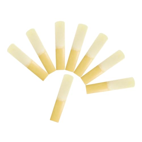 DYNWAVE 8x Tenor Sax Reeds,Strength 2.5,Portable Replacement Saxophone Accessories Compact for Professional Students Player Beginner