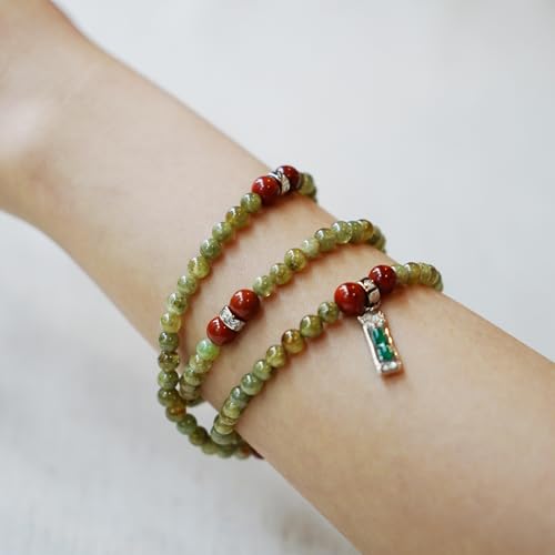 Image of Five Elements 18K Gold Vermeil 3 Layered Crystal Gemstone Beads Bracelet & Necklace for women Solid 925 Sterling Silver 18K Gold or White Gold Plated jewelry