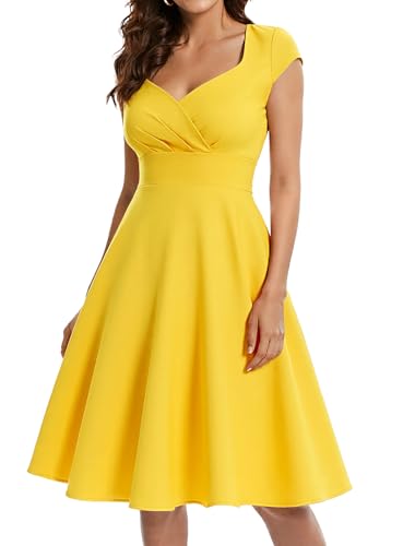 Image of Bbonlinedress Women Short 1950s Retro Vintage Cocktail Party Swing Dresses