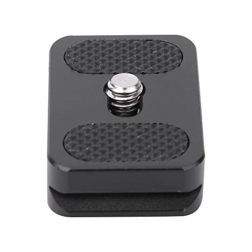 PU25 Mini Quick Release Plate with 1/4 inch Screw Mount for Tripod Ball Head Monopod Accessory