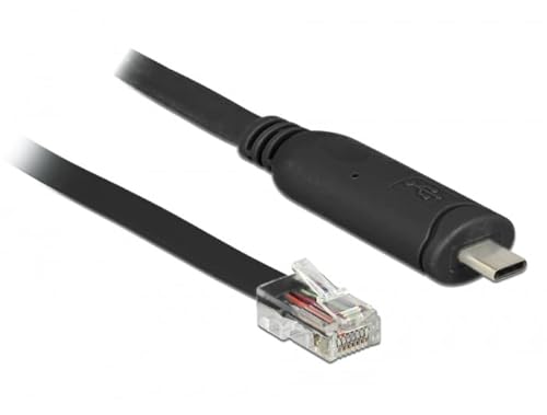 Delock 63912 Cavo Seriale Nero 2 M Usb Type-C Rj45