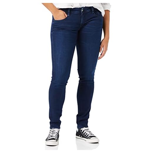 Tommy Jeans Damer låg midja halsduk skinny jeansbyxor