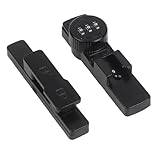 Cerradura de código de combinación de 3 dígitos para puertas corredizas de cristal, marco de aleación de zinc fuerte