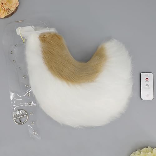Serre-tête électrique oreilles animaux télécommande avec queue peluche pour cosplay - 4