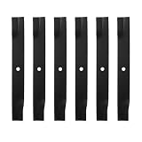 BCQNXX 797696 601124 High Lift Mower Blades Set for Hustler 54' Mower, Replaces 797704 797712 601012 601013 602416, Compatible with Raptor SD Fastrak Super Z Series (6PACK)