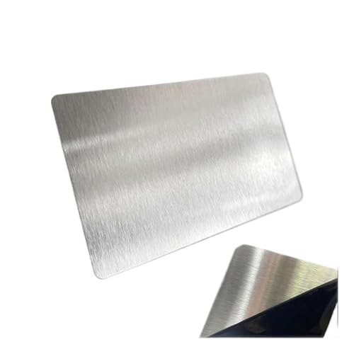20 �u�����N���^���J�[�h 100x60x0.4mm ����� 201 �X�e�����X�|�v���[�g Diy ��������p(Silve,66x45x0.4mm)