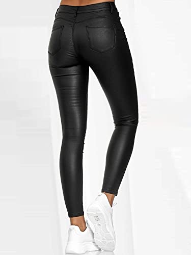 Leder-Leggings Onsoyours für Damen aus Kunstleder im Skinny Fit
