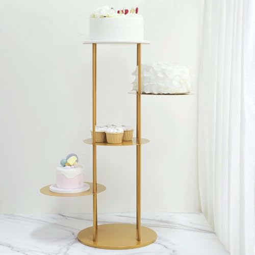 Efavormart 2 Sets of Large Metallic Gold Bird Cage Wedding