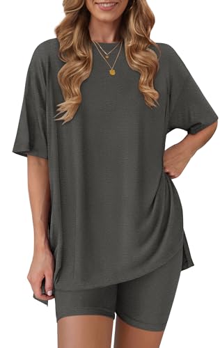 RUBZOOF 2 Piece Outfits for Women Summer Plus Size Workout